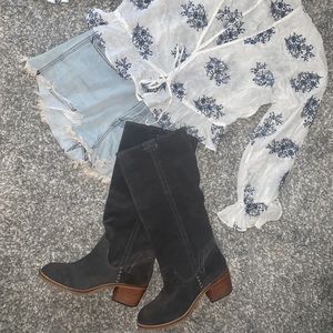 Dolce Vita Brown Suede Tall Boots Size 7/8